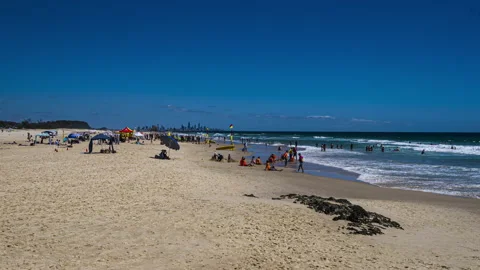 Time Lapse of Surf Life Saving Beach Event 스톡 동영상 143623573