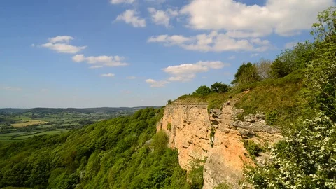 Time lapse sutton bank north yorkshire moors north yorkshire england uk Stock Footage 76152078