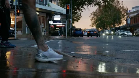 Time lapse Sydney evening commute on rainy day Military road 4K Stock Footage 308271658