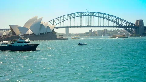 Time-lapse of Sydney harbour Stock Footage 79991858