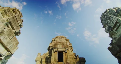Time Lapse at Ta Keo Temple with Morning Light in Angkor, Siem Reap, Cambodia Stock Footage 149285444