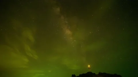time lapse the tail end of milky way com... | Stock Video | Pond5