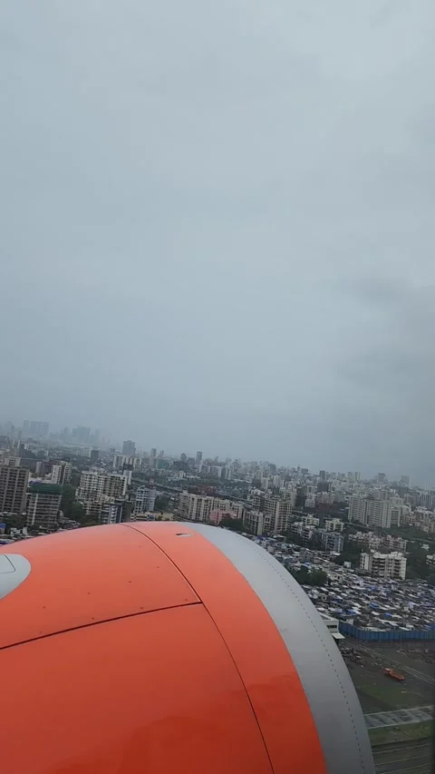 Time-Lapse of Take-Off from Mumbai Stock Footage 329771927