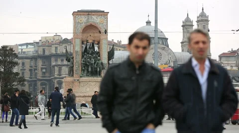 Time lapse taksim square 1 Video stock 35873147