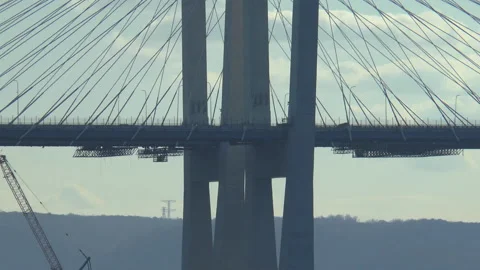 Time Lapse Tappan Zee Bridge Hudson River Stock Footage 154999553