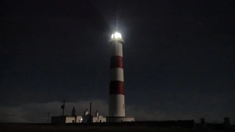 Time-lapse of Tarbat Ness lighthouse Scotland UK Stock Footage 101978804