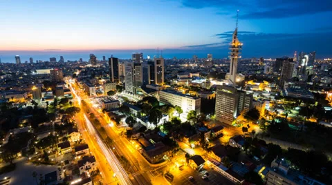 Time Lapse -Tel Aviv At Sunset Vidéo 39352332