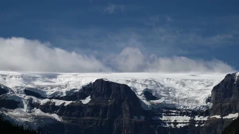 Time lapse telephoto view of a massive glacier Stock Footage 140543031