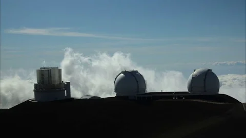 Time lapse of telescope in Mauna Kea Stock Footage 83290072