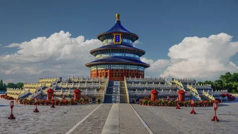 Time-lapse of Temple of Heaven, Beijing Stock Footage 339170365