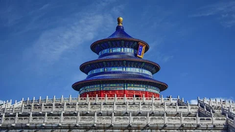 Time-lapse of Temple of Heaven, Beijing Vídeos de archivo 339170946