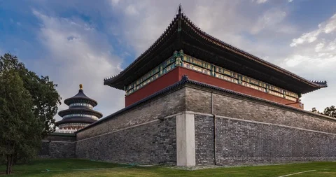 Time lapse - temple of heaven Video stock 125411802