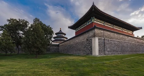 Time lapse - temple of heaven Stock Footage 125411868