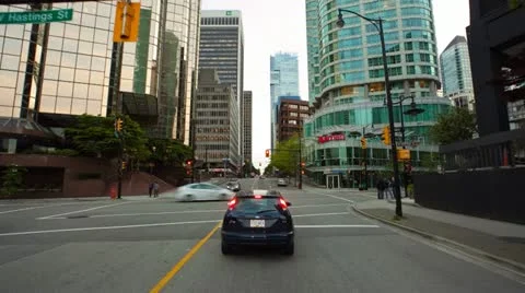 Time lapse through the streets of vancouver bc Stock Footage 11240720