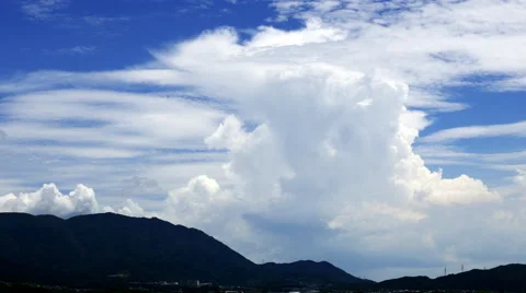 Time-lapse of thunderhead clouds Stock Footage 65890410