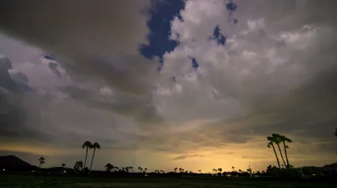 Time Lapse Thunderstorm And Lightning In Sky Stock Footage 38283331