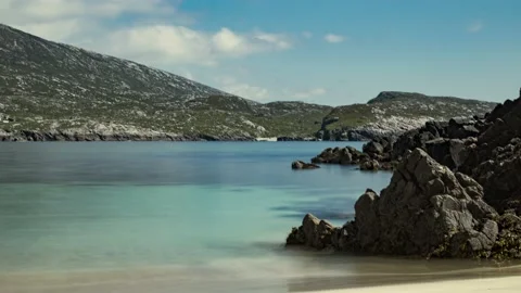 Time-lapse of Tide going out on Isle of Harris, Huisnuis Видео 159209012