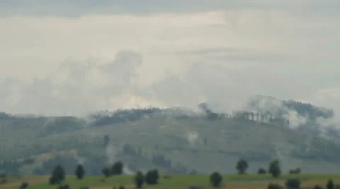 TIME-LAPSE, TILT-SHIFT HILL LANDSCAPE Stock Footage 68755877