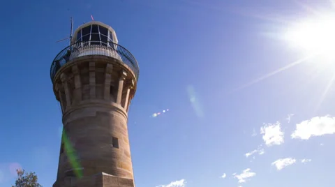Time Lapse tilting up a Lighthouse at Palm Beach 115GYPBL PAL Stock Footage 26363172