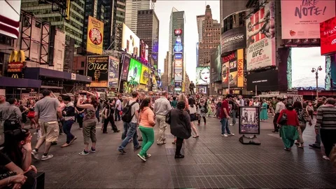 Time lapse of Time Square Stock Footage 82469212