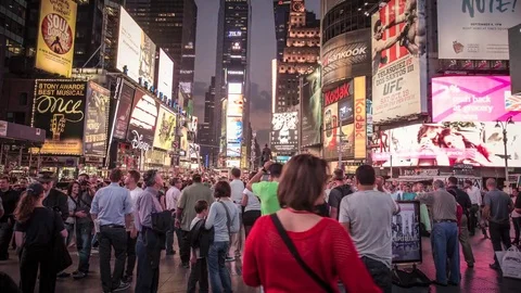 Time lapse of Time Square Stock Footage 82469243