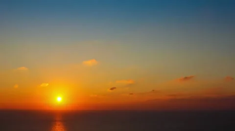 Time lapse timelapse of clouds crossing the sky at sunset Stock Footage 65175068