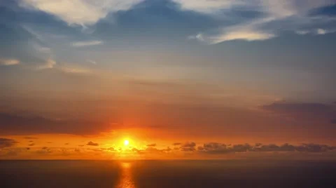 Time lapse timelapse of clouds crossing the sky at sunset Stock Footage 65175090