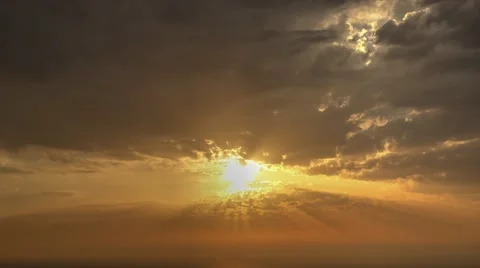 Time lapse timelapse of clouds crossing the sky at sunset Stock Footage 65175128