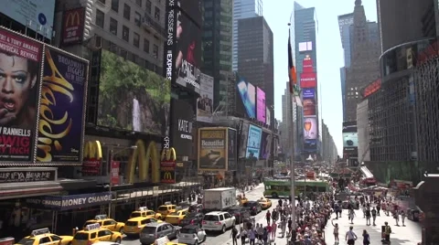 Time lapse of Times Square Stock Footage 54358277