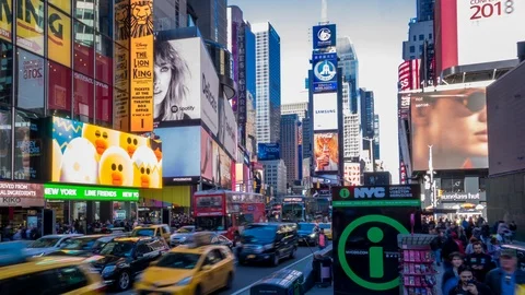 Time Lapse of Times Square  View In Manhattan, New York City 動画素材 88367693