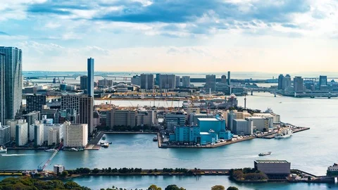 Time-lapse of Tokyo Bay 動画素材 102906888