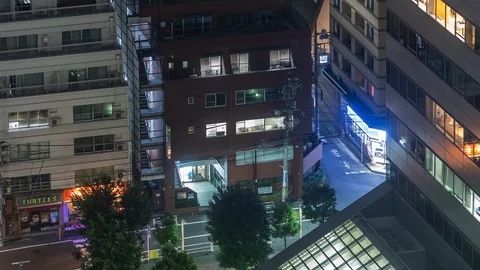 Time Lapse of Tokyo Cityscape Stock Footage 123654823