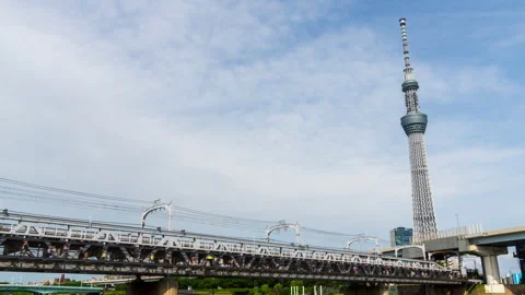 Time-lapse of Tokyo Skytree Stock Footage 287072406