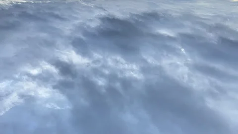 Time Lapse of Top down Dramatic Dark Gray Storm Clouds. Stockbeeldmateriaal 348376971