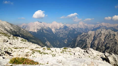 Time lapse from the top of a mountain Stock Footage 66260559