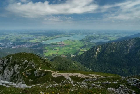 Time lapse from the top of mountain sauling, austria Stock Footage 138882864