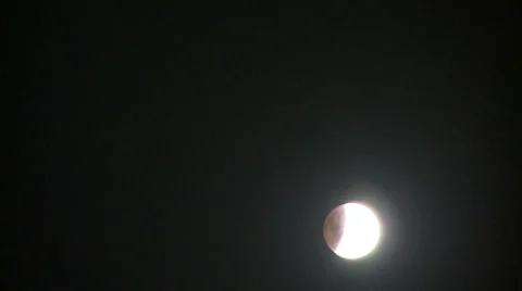 Time Lapse Total Lunar Eclipse Stock Footage 37188424