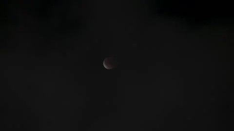 Time lapse of total lunar eclipse over Los Angeles, California on March 3rd 2026 Stock Footage 330134726