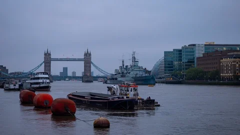 Time-lapse of Tower Bridge 스톡 동영상 129112906