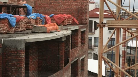 Time lapse of the tower crane at the construction site Stock-Footage 103343439