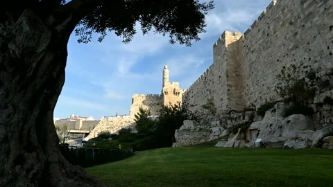 Time Lapse of Tower of David, Jerusalem 4K Stock Footage 144317352