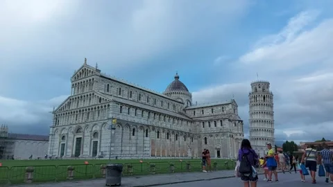 Time lapse, Tower of Pisa, Sunlight, style, hd, beautiful, Sunrise Stock Footage 138325598