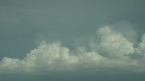 Time Lapse of Towering Cumulus Feeding Storm Cell Stock Footage 54732330