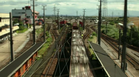 TIME LAPSE Track System Klederring/Austria – zoom Stock Footage 45532185