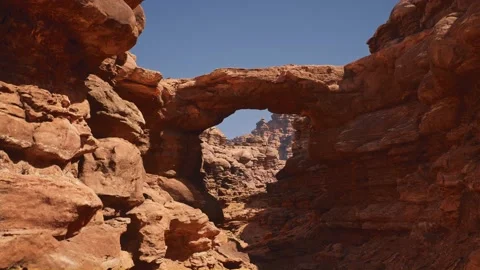 Time lapse tracking shot of sunrise to sunset in arid desert valley 4K Stock Footage 159058533