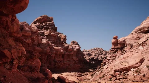 Time lapse tracking shot of sunrise to night in desert valley Stock Footage 159059117