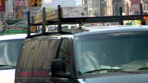 Time Lapse Traffic and Commuters Canal Street Stock Footage 49223740