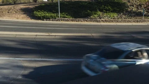 Time lapse of traffic at a busy intersection during rush hour Stock Footage 81472743