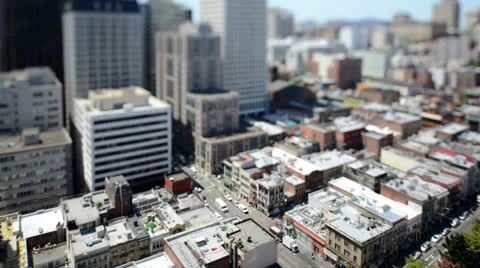 Time Lapse of Traffic In Downtown San Francisco Stock Footage 24871841