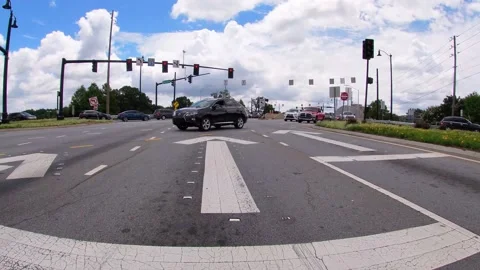 Time-lapse traffic in Duluth at Pleasant Hill road and Interstate 85 Stock Footage 143037453